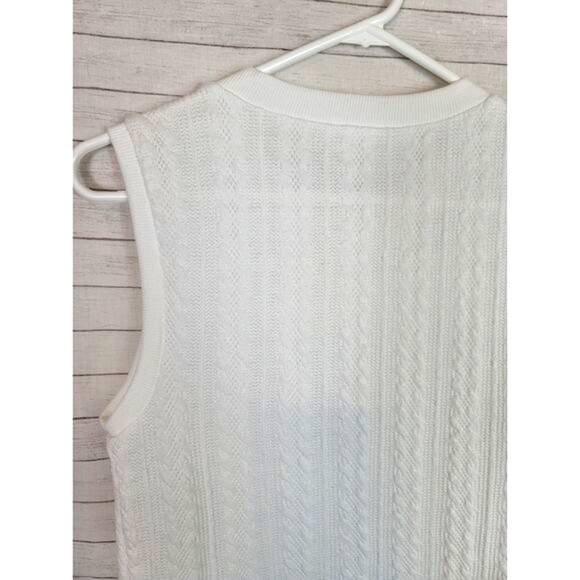 URBAN ROMANTICS SLEEVELESS KNIT CROPPED TEXTURED TOP, SZ LARGE - Picture 4 of 7